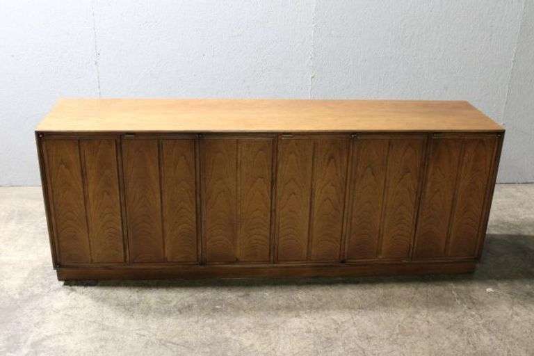 Founders Branded Wood Sideboard with Drawers and Cabinets