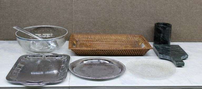 Bowls, Trays, and Marble Serving Pieces