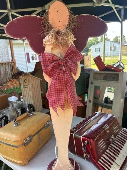 Large wooden angel