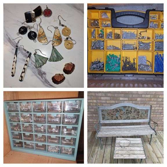 Military items, Beds, Antiques, Hallmark Ornaments, Frankoma, Jewelry, Tools