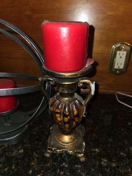2 Wire candle holder