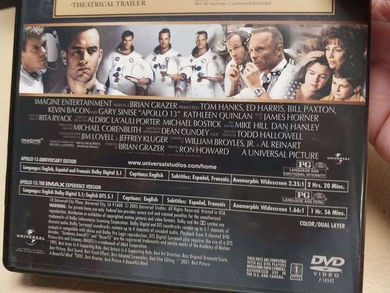 Apollo 13 2-Disc Anniversary Edition DVD with Outer Sleeve – Tom Hanks