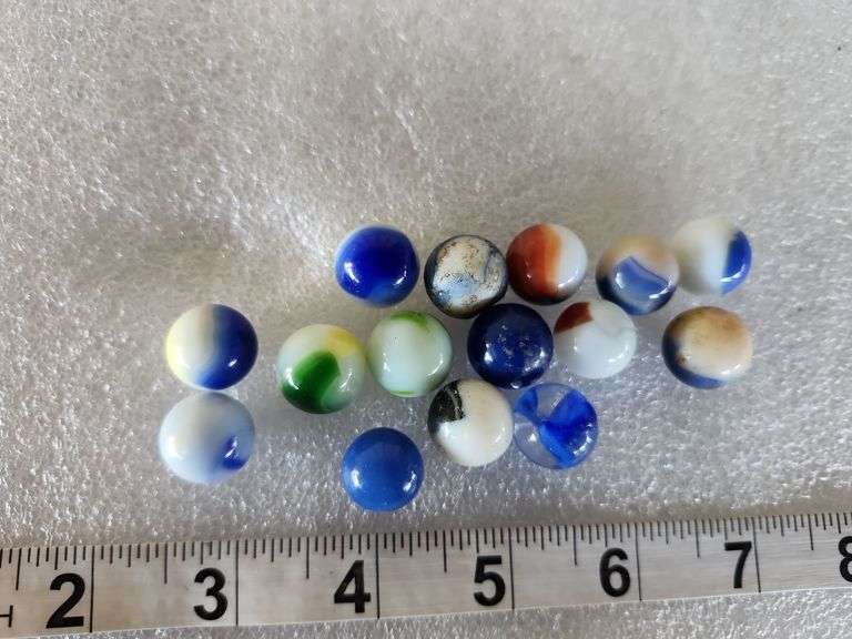 15 Assorted Vintage Marbles