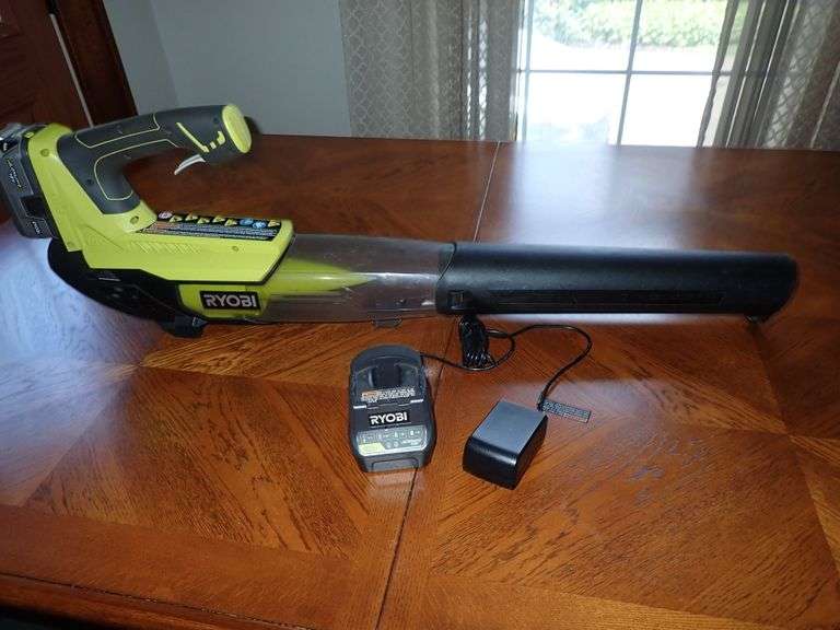 18V  Lithium Ryobi P2108 ONE+ Jet Fan Leaf Blower w/Charger & Tested Battery - READY FOR WORK