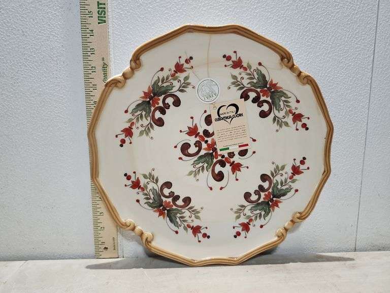 Made In Italy Ceramica Cuore 17.25" Platter
