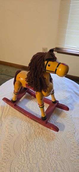 Mini wooden Rocking Horse