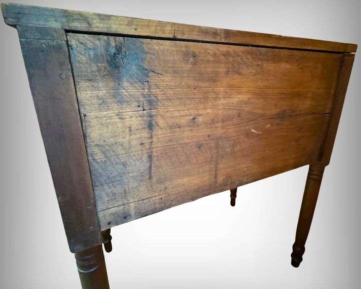 1850’s Wooden Slant-Front Writing Desk with Drawers and Cubby Compartments
