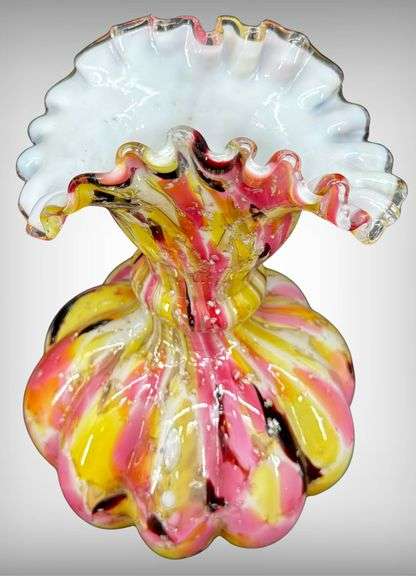 Vintage End of Day Art Glass Vase