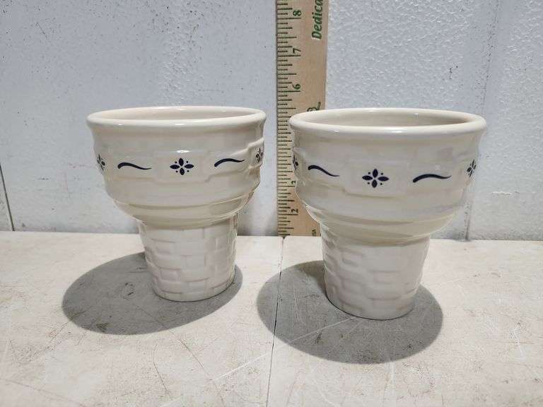 Longaberger Pottery Ice Cream Cones