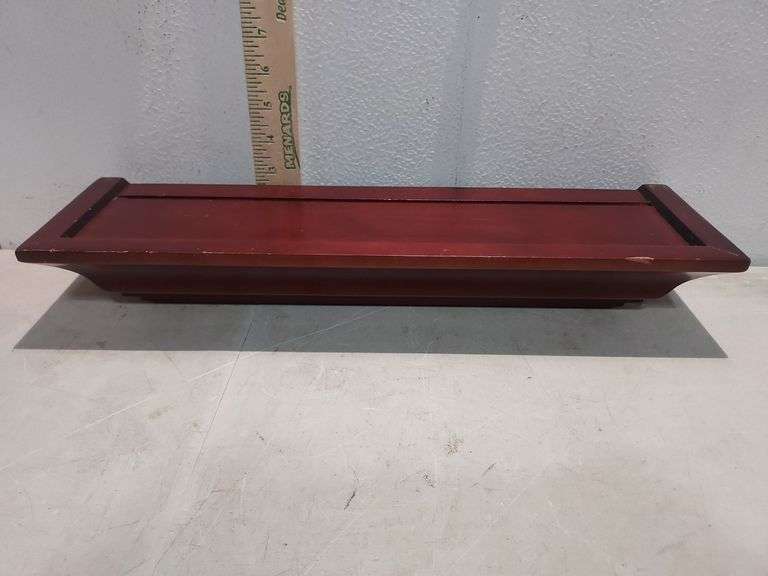 Hollow Wood Shelf 16"X 5"X3" Does Have Scratches