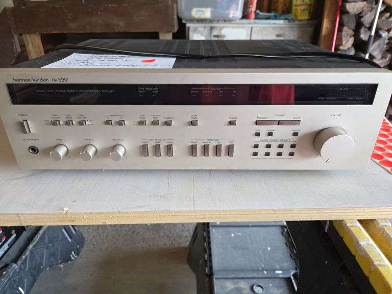 Harman Kardon HK 590i Vintage Stereo Receiver Preamp Phono AM FM TESTED WORKING