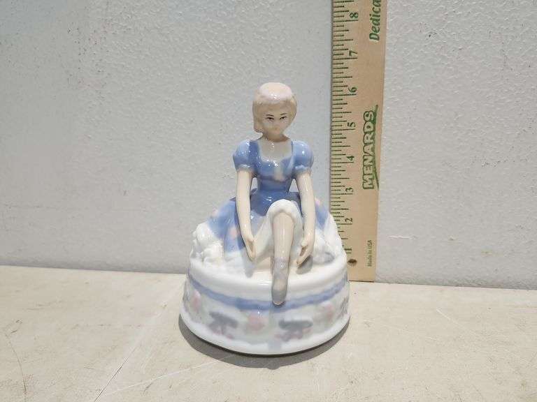 Vintage Porcelain Ballerina Music Box Does Not Work