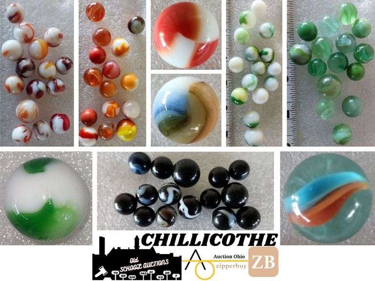 CHILLICOTHE: Large Collection Of Vintage Marbles