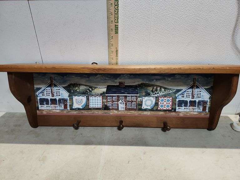 Wood Wall Shelf 31.75''X10''X6''