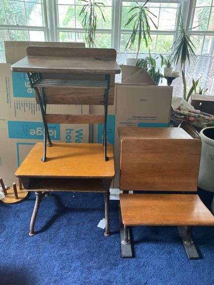Vintage School Desks