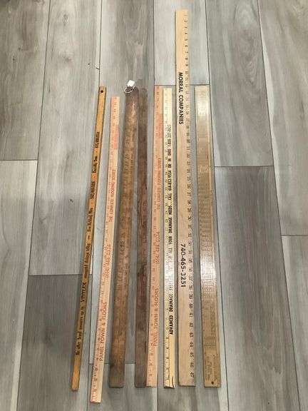 Vintage Wooden Yard Sticks