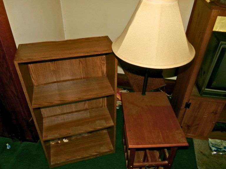 Book Shelf & Table Lamp