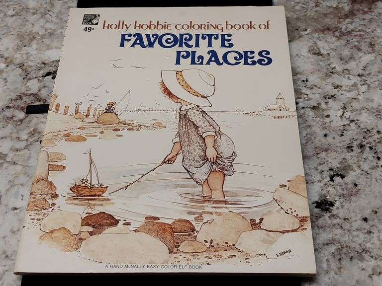 1976 Holly Hobbie Coloring Book of Favorite Places – Rand McNally