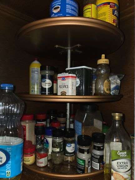 cupboard full of seasonings