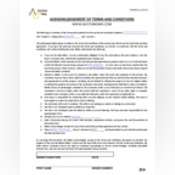 Thumbnail image of Acknowledgement of Terms and Conditions 