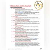 Thumbnail image of Online Real Estate Auction FAQ's Sheet.pdf