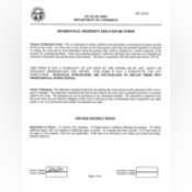 Thumbnail image of Residential Property Disclosure