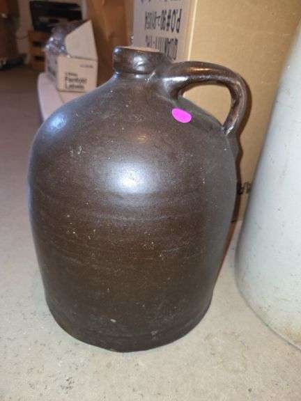 Large brown jug
