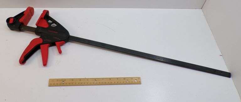34" Long Craftsman Bar Clamp With Reversible Spreader.