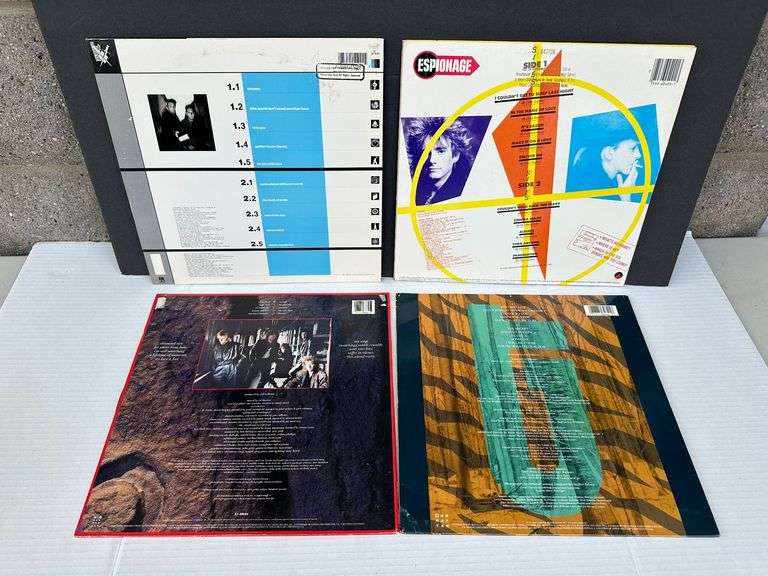 Vintage 1980s Vinyl Rock Band LP & Promo Record Lot Espionage Glass ...