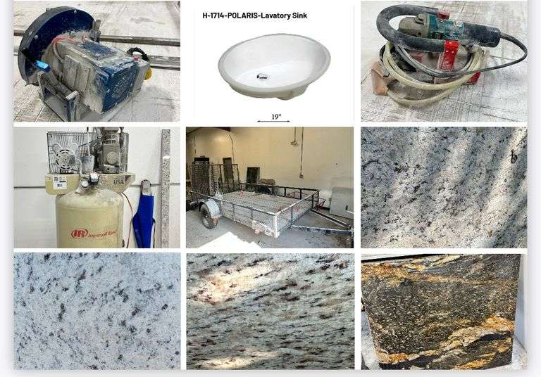 Granite Slabs, Trailers, Granite Cutting Saws and More 