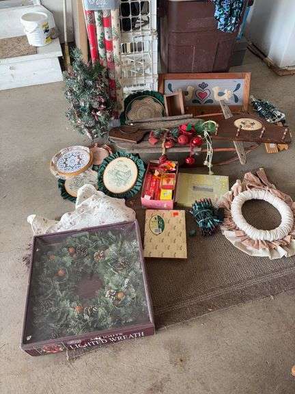 Large lot of Christmas and signs