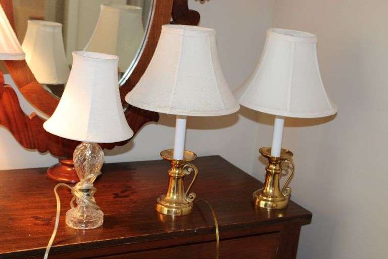 Glass & Brass Lamps