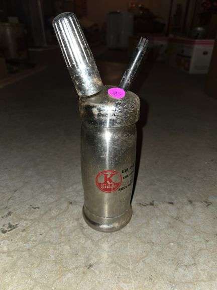 Vtg Stainless Steel whipped cream dispenser