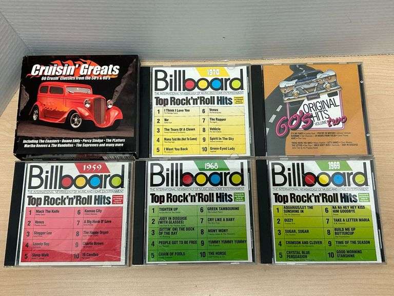Billboard Rock ’n’ Roll Hits & Cruisin’ Greats CD Collection – 6 Titles
