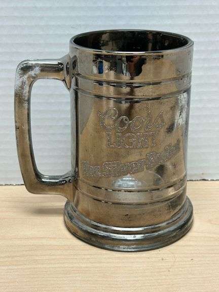 Vintage Coors Light “The Silver Bullet” Beer Stein – 5-3/8"H