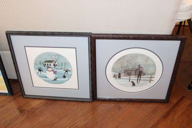 P. Buckley Moss Winter Scene Prints