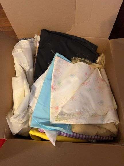 Box of Misc. Fabric Pieces