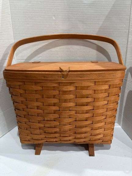 Vintage Longaberger Magazine Basket