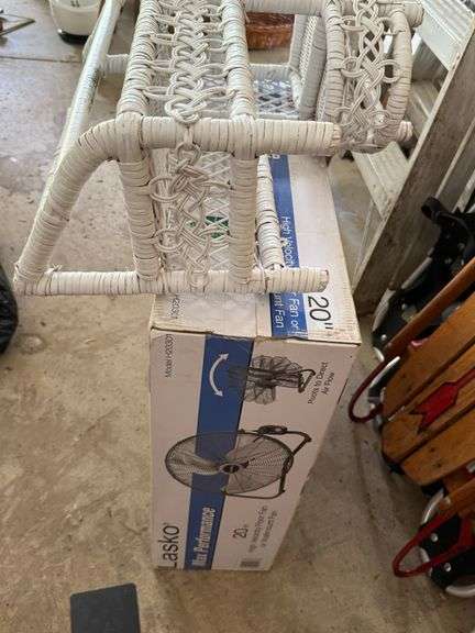 Fan & Wicker Shelf