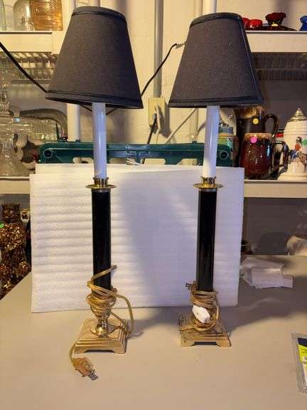 2 tall lamps