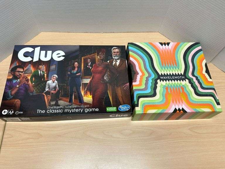Clue & Wavelength Board Games – Lot of 2