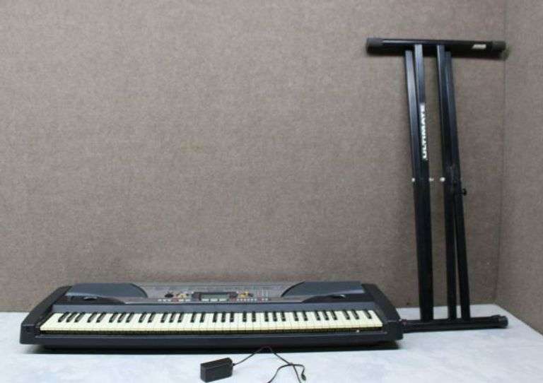 Yamaha PSR-GX76 Electronic Keyboard with Stand and Power Adapter