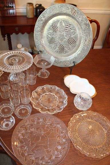 Glassware & Decorative Platter