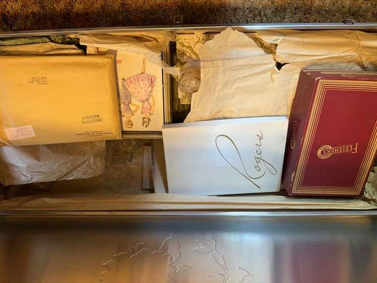 Metal Storage Boxes & Contents