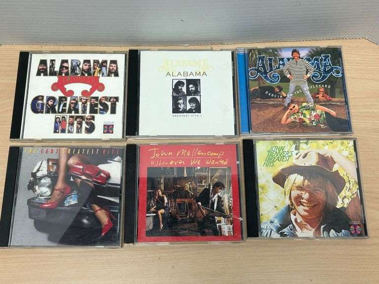 Alabama, The Cars, John Denver & John Mellencamp CD Collection – 6 Titles