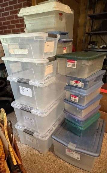 Plastic Storage Containers Including Rubbermaid Models