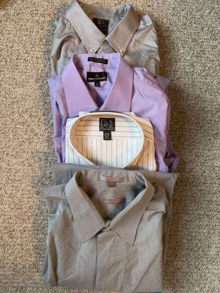 4 Men’s long sleeve dress shirts