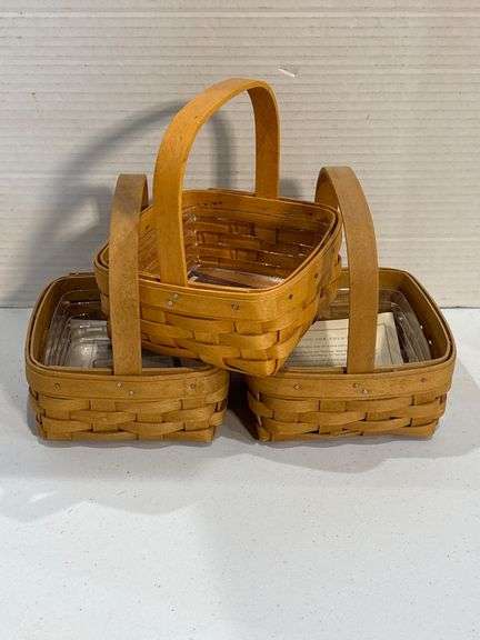 Longaberger Basket x 3