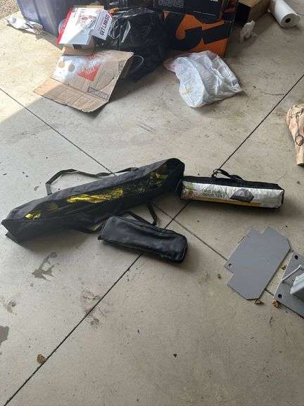 Two-Person Dome Tent, Portable Fishing Kit, and Sports Net