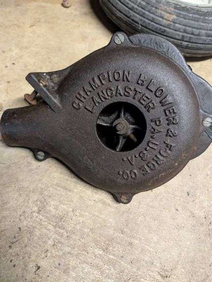 Champion Blower & Forge Co. Cast Iron Hand-Crank Blower, Lancaster PA